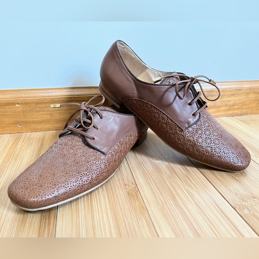 Brenda Zaro leather shoes brown